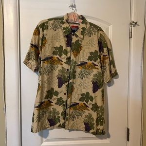 Dem crazy L button down shirt mens